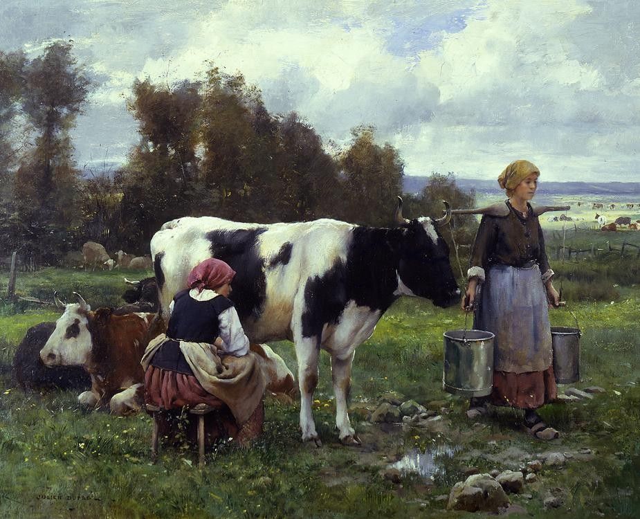 Julien Dupre Milkmaids in the Field